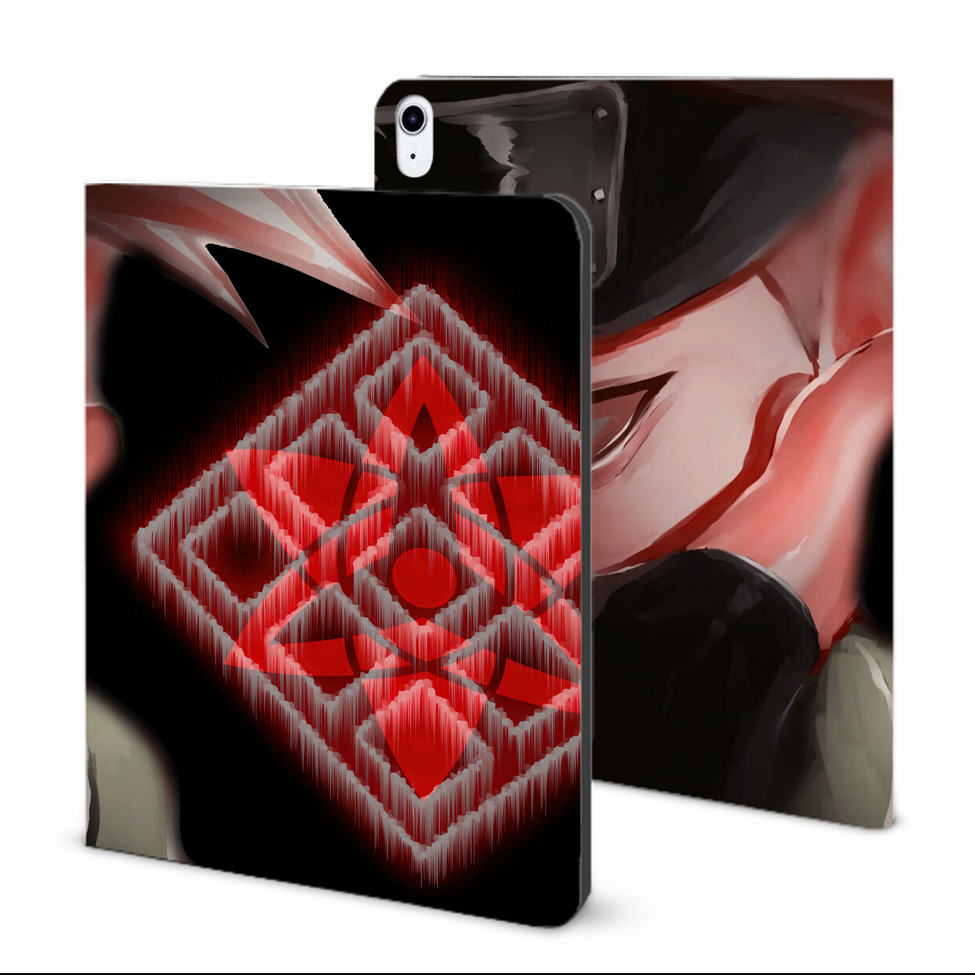 （画像用） NARUTO -ナルト- NARUTO -ナルト- 疾風伝 IPad ケース ブック型 PUレザー TPU 耐衝撃 軽量 薄型 ペン収納なし 全面保護 IPad 各モデル対応